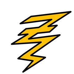 Thunder storm font design, alphabet leters vector illustration, Alphabet style, Alphabet Line Fonts, Thunder flash Storm