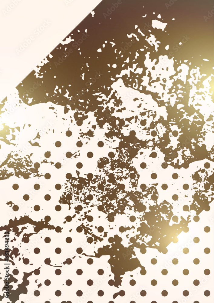Poster random spotted abstract background effect, many dots. simple design. vector