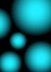 Abstract fluid liquid circles hologram colored background. Three-dimensional spheres. Creative minimalistic trendy gradient template for brochure cover, flyer, poster, web banner. Vector