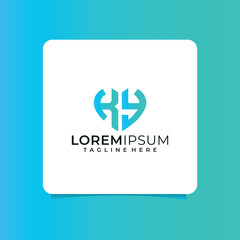 ky letter design for logo and icon.az typography for technology, business and real estate brand.az monogram logo.vector