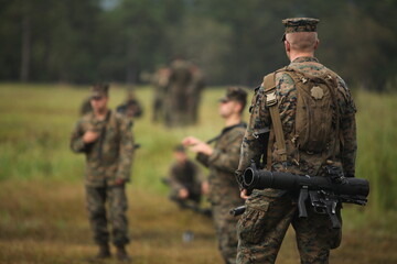 Fototapeta premium US Marines Training.