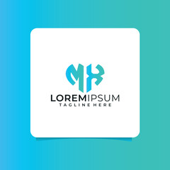  mx letter design for logo and icon.az typography for technology, business and real estate brand.az monogram logo.vector