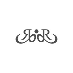 Rr initial alphabet letter logo with People Logo Design, brand identity logos vector, modern logo, Logo Designs Vector Illustration Template