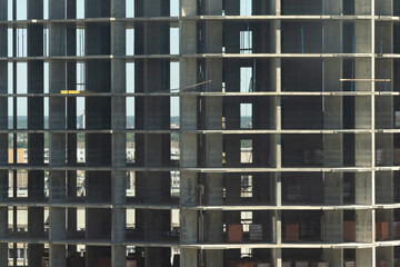 Residential high-rise building under construction