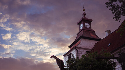 castle in the evening
