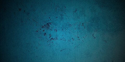 Dark blue and white weathered concrete grunge old wall texture background.