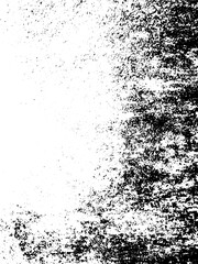 Distressed overlay texture. Rusty metal abstract background. Grunge backdrop of rusted steel surface stylized image. Eroded metallic plate in black and white colors. Scalable EPS8 vector illustration.