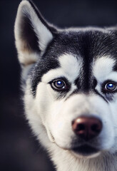 Obraz premium Siberian husky portrait 4