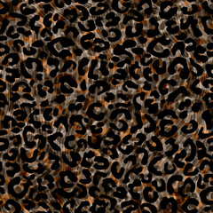 leopard seamless pattern. Animal skin. Earth colours