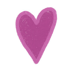Heart symbol illustration for love and romantic trendy doodle art decoration element for web and print.