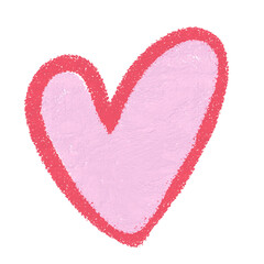 Heart symbol illustration for love and romantic trendy doodle art decoration element for web and print.