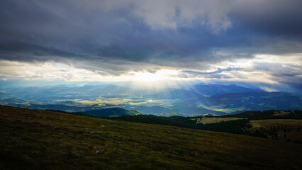 Austrian Mountains with a beautiful view and a excellent experience of nature 