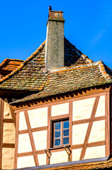 typical half timbered facade