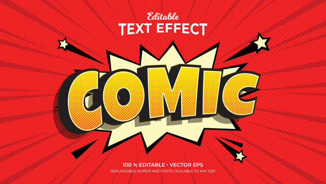 Comic Style Editable Text Effects