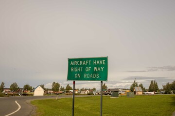 Road through Sea Plane Base, Anchorage, Alaska