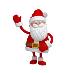 Santa Claus cartoon character greeting