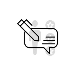 Advice concept line icon. Simple element illustration. Advice concept outline symbol design.