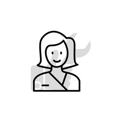 assistance concept line icon. Simple element illustration. assistance concept outline symbol design.