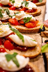Tomato and cheese appetizer