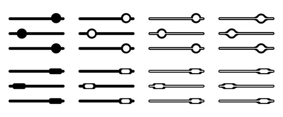 A set of sound adjustment icons. Good for any project.