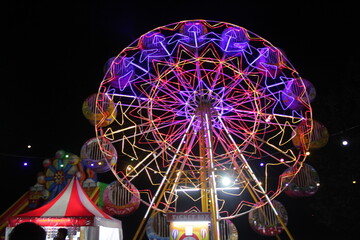 ferris wheel at night