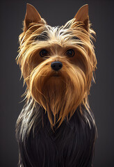 Naklejka premium Yorkshire terrier portrait 7