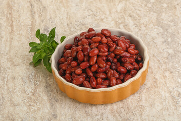 Red kidney bean in the bowl