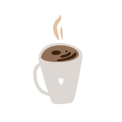 Cup of coffees vector illustration in cartoon style