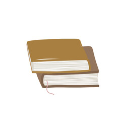 Stack of books vector illustration in cartoon style