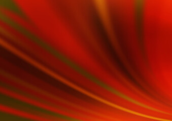 Dark Yellow, Orange vector blurred shine abstract pattern.