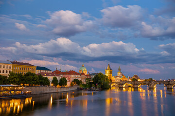 Fototapeta premium landscape with Vltava river