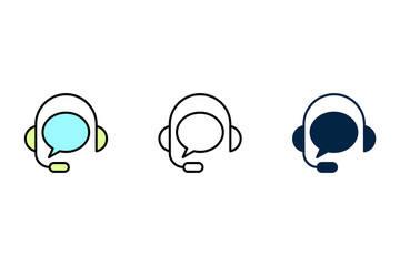 Support concept line icon. Simple element illustration. Support concept outline symbol design.