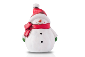 snowman isolated on white