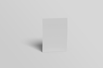 Blank white paper mockup