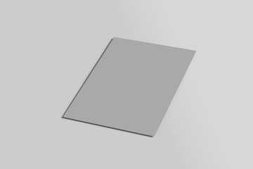 Blank white paper mockup