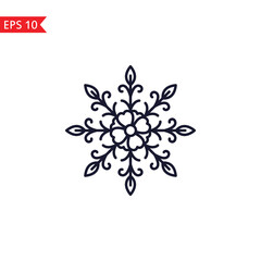 Snowflake icon isolated sign symbol Vector