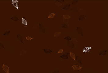 Light Orange vector sketch texture.