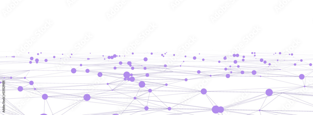 Poster dynamic wave of lines. abstract futuristic background. big data visualization. vector illustration.