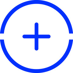 Fototapeta premium Add, plus flat icon