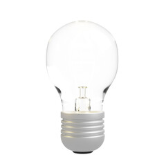 realistic bulb on transparent background