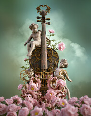 Vintage Violin, 3d CG © Atelier Sommerland
