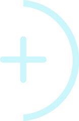 Fototapeta premium Add, plus flat icon