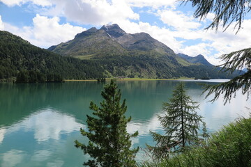 Fototapeta na wymiar Silser See, Graubünden