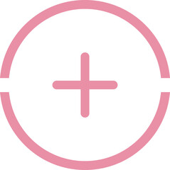 Fototapeta premium Add, plus flat icon