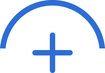 Fototapeta premium Add, plus flat icon