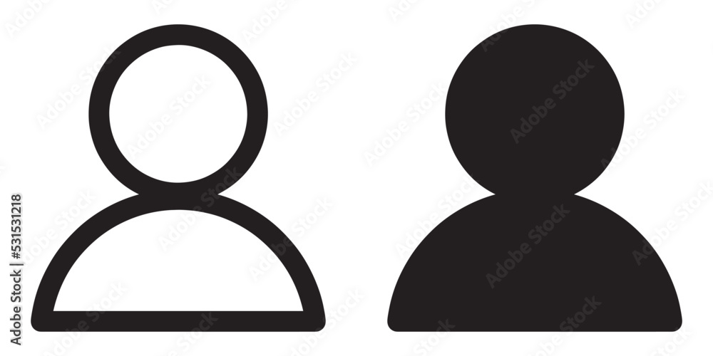 Poster ofvs135 outlinefilledvectorsign ofvs - avatar vector icon . isolated transparent . simple user sign 