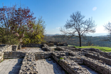 Fototapeta premium Ruins of medieval fortress in town of Lovech, Bulgaria