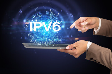 Close-up of a touchscreen with abbreviation.