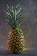 Close up of pineapple. Depth of field. Ideal for juice promotion business.