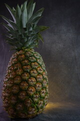 Close up of pineapple. Depth of field. Ideal for juice promotion business.